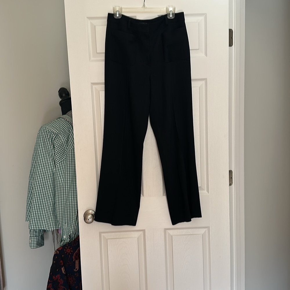 Lafayette 148 New York Nordstroms wide leg black pant cleaned crepe material